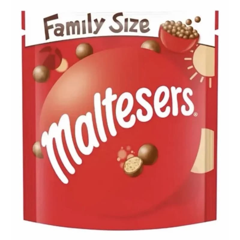Maltesers Family Size – Chocolate com Bolinhas Crocantes de Malte Importado 273 g
