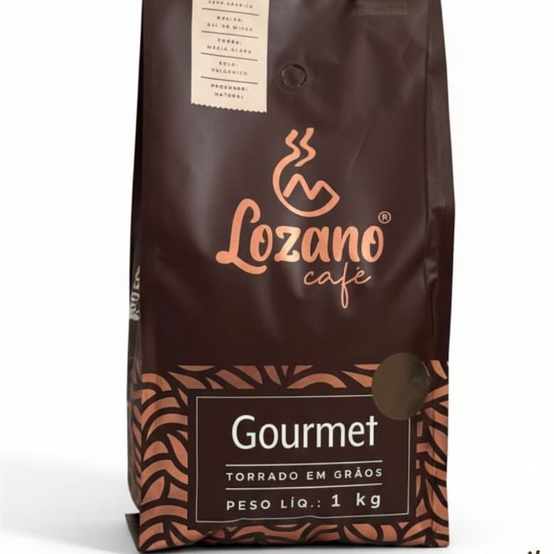 Café Lozano Gourmet Em Grãos 100% Arábica 1kg - Produzido em solo Vulcânico