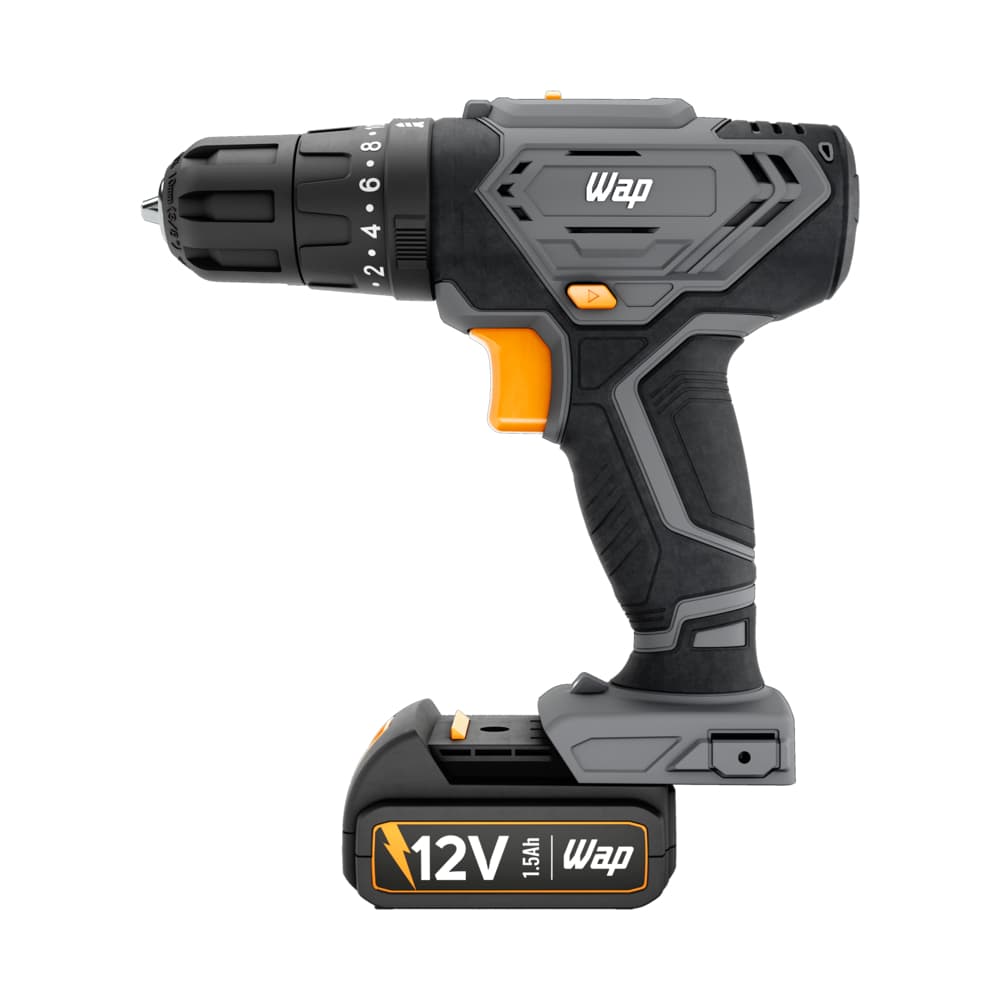 WAP Parafusadeira E Furadeira De Impacto WAP WF 12K4.2 12V 10mm 3/8” 18 Níveis de Torque 22000 BPM Maleta Acessórios