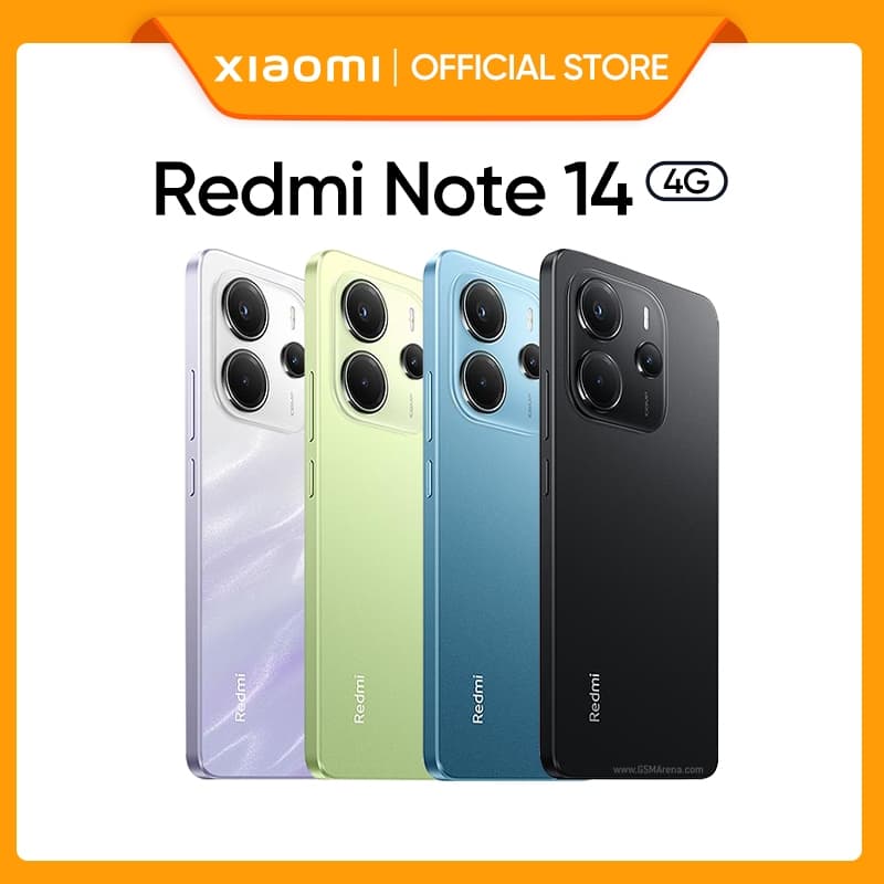 Smartphone Xiaomi Redmi Note 14 4G Versão Global 256GB/128GB - 8GB/6GB RAM Lançamento 2025 - Lacrado
