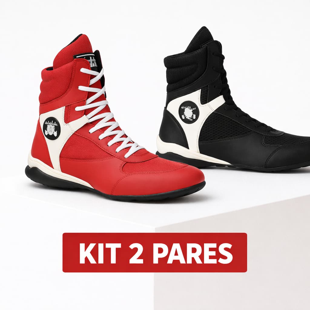 Kit 2 Pares Botinha Fitness Academia Unissex Cano Alto Treino Musculação Crossfit Tênis confortavel