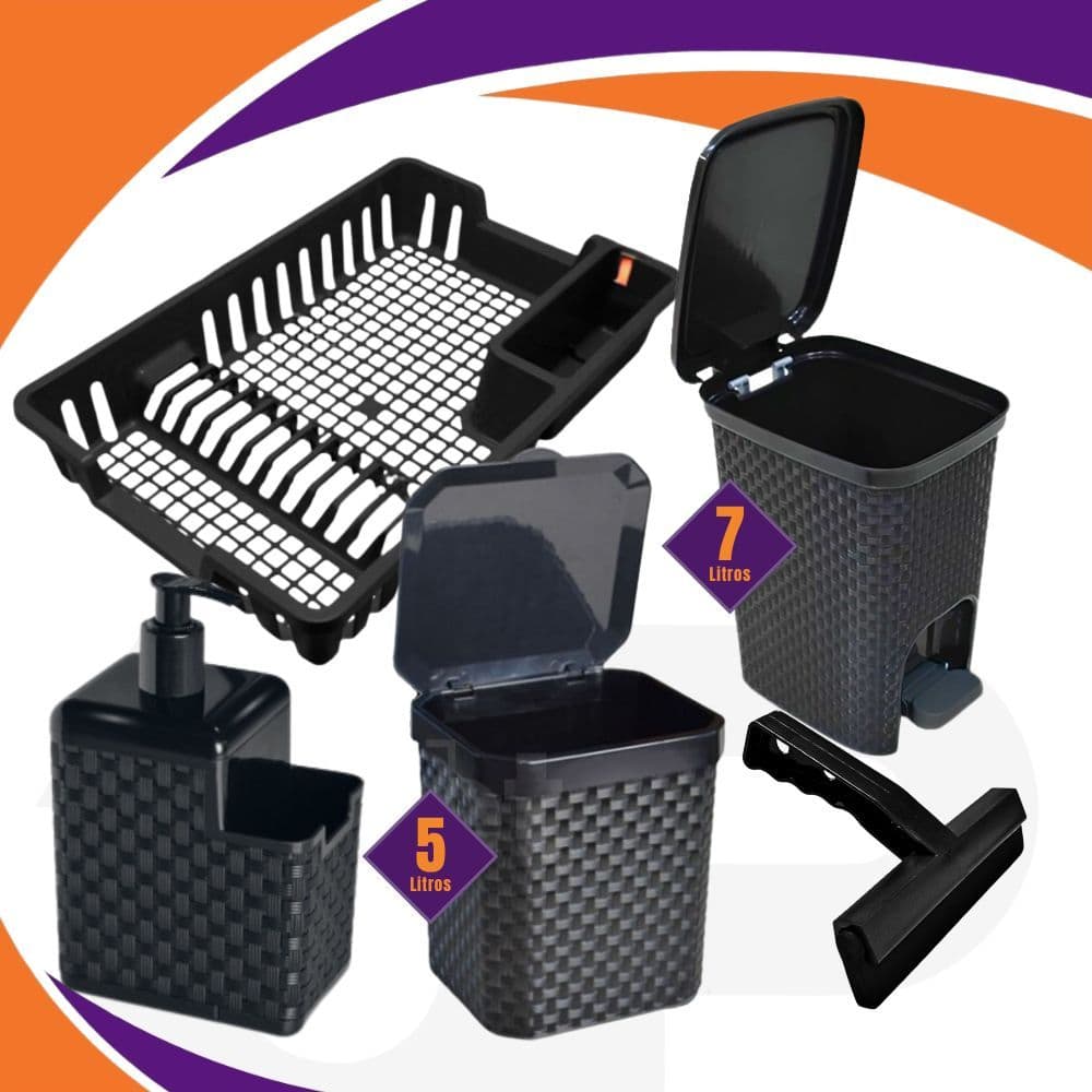 Kit Cozinha Multiuso Completo para Organização da Casa