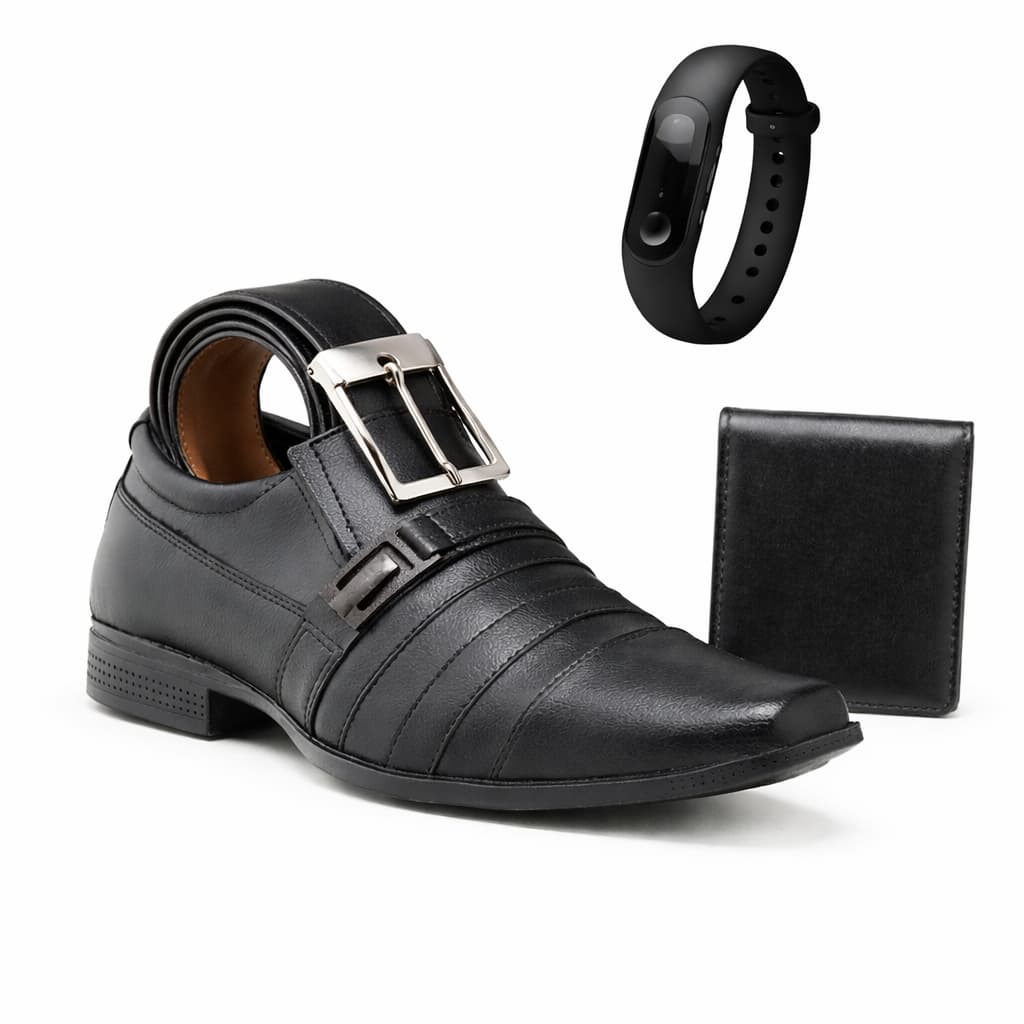 Sapato Social Masculino Executivo Premium. Confortável e Resistente