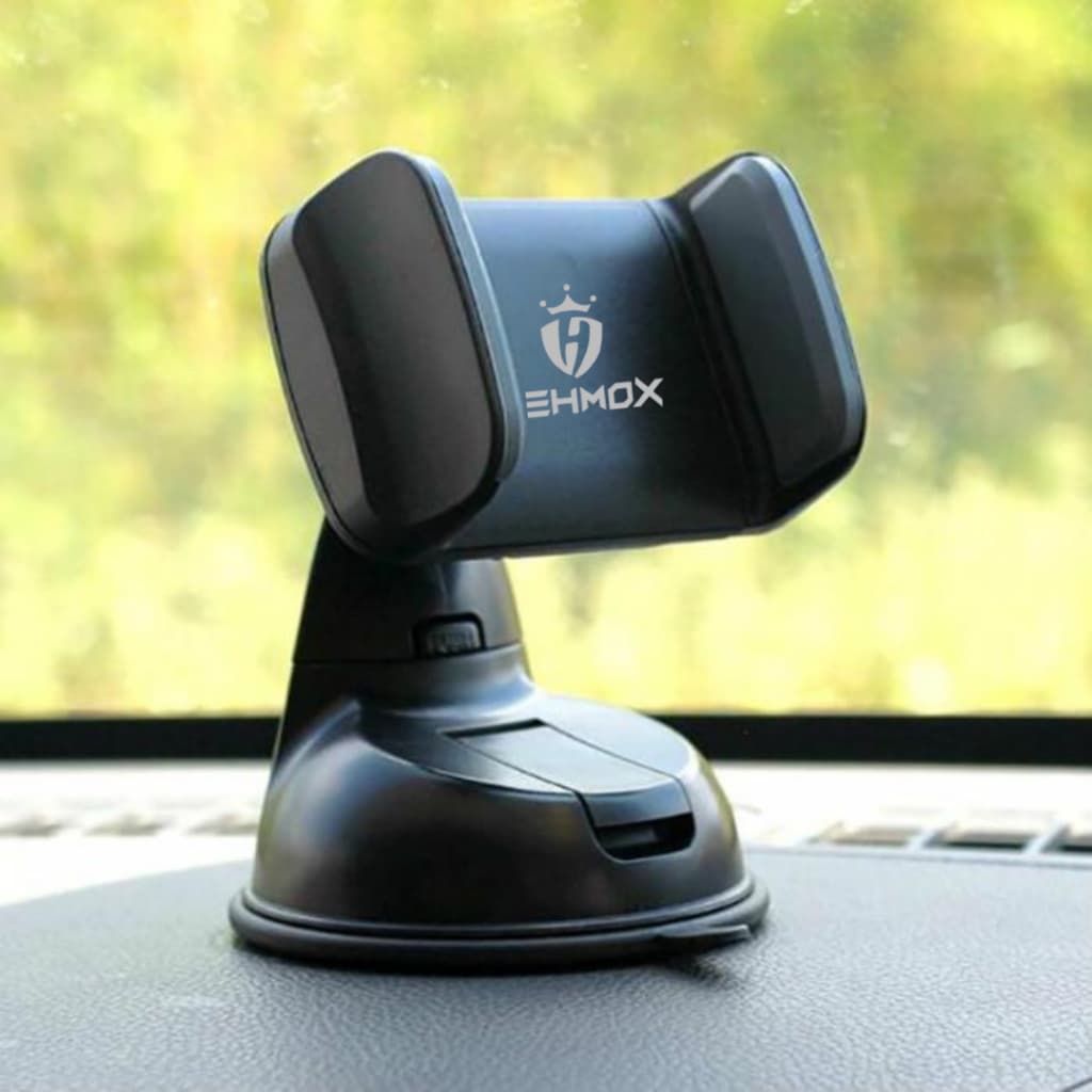 Suporte para celular carro veicular com Trava Ventosa Alta Fixação painel de Vidro 360º Graus - Lehmox