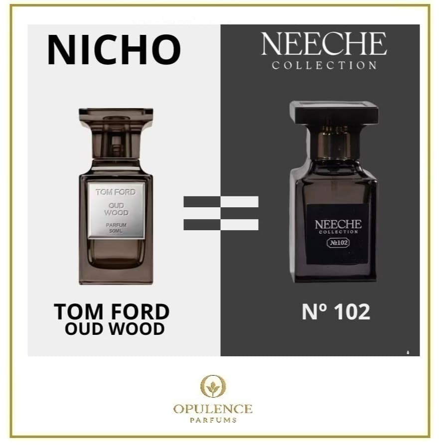 Perfume Mini Neeche Collection Nº102 25ml Contratipo Oud Wood Alta Fixação Importado Masculino