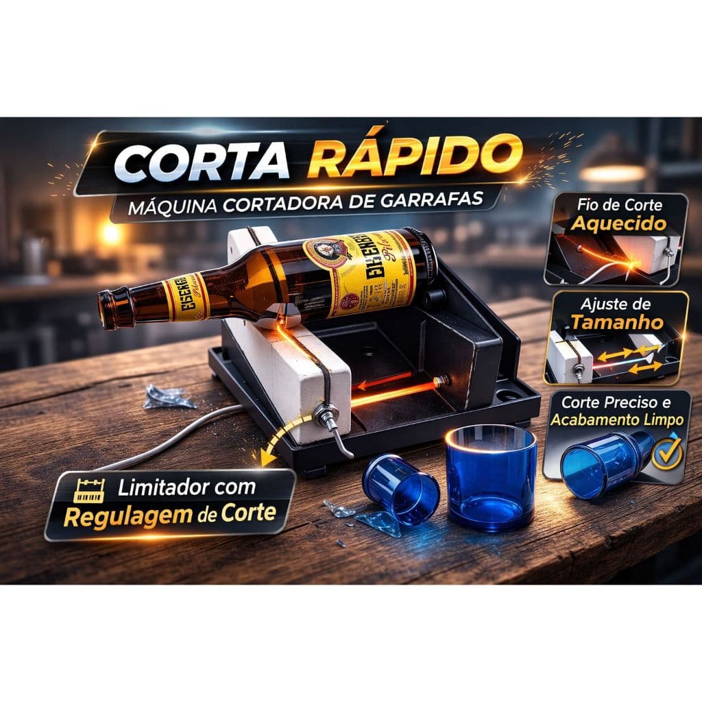 cortador de garrafas de vidro + 6 resistencias extras maquina cortadora de garrafas