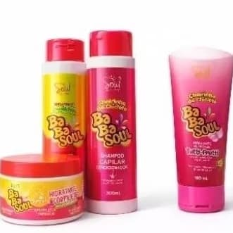 Kit capilar Babasoul  + Hidratante Corporal - Brilho e Cheirinho de Chiclete 🍬Original
