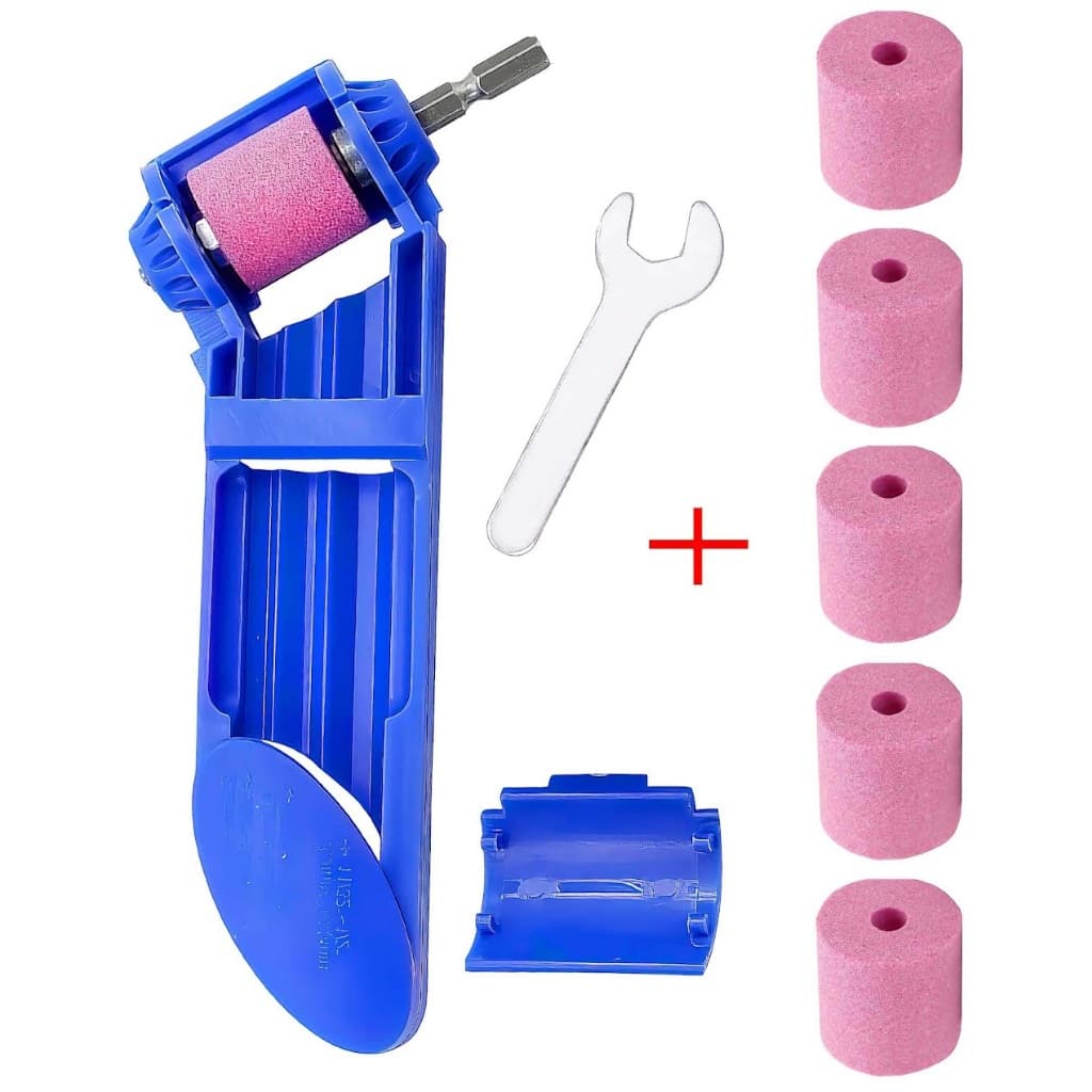 Jogo 2 a 5 Pedras Afiador Amolador De Broca 2 A 12,5mm Aço Adaptador Para Furadeira Parafusadeira