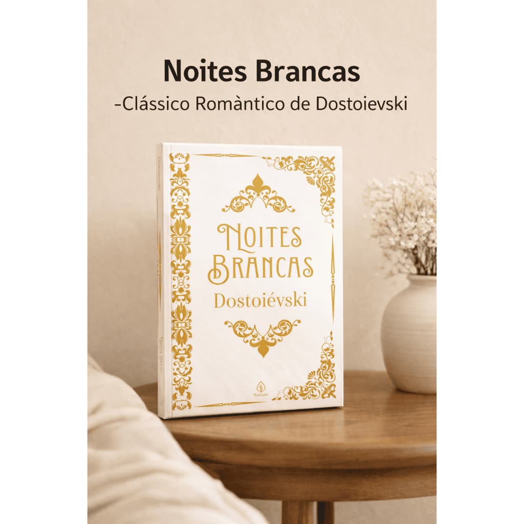 Livro Noites Brancas – Dostoiévski Capa Dura Luxo Edição Premium Almofadada Clássico Romance