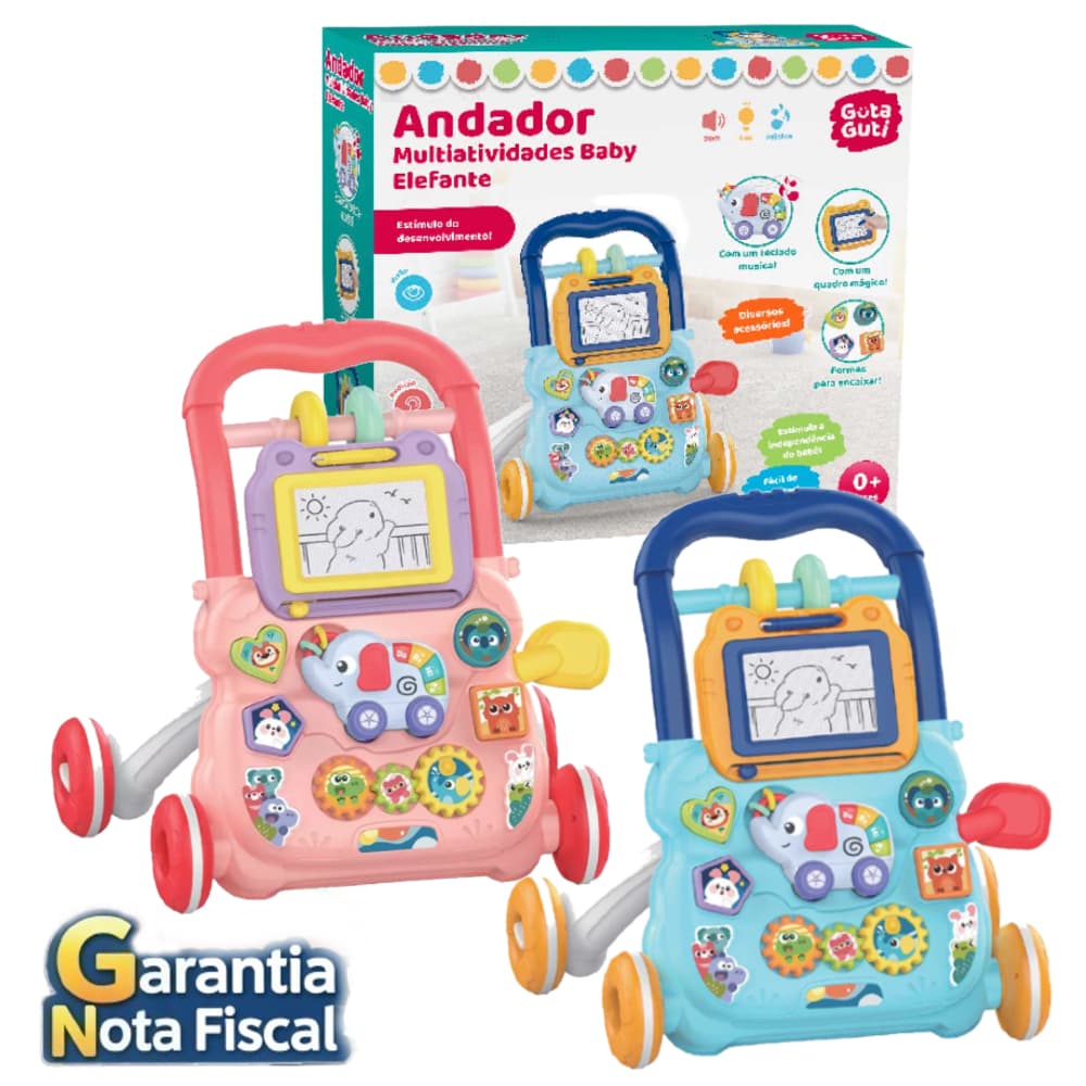 Andador Infantil Didático Baby - Educativo Musical Bebê Menino Menina