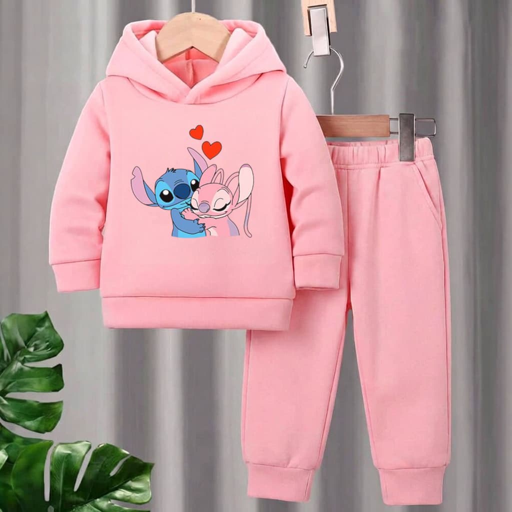 Moletom Infantil Conjunto Menina Desenho Lillo Promoção
