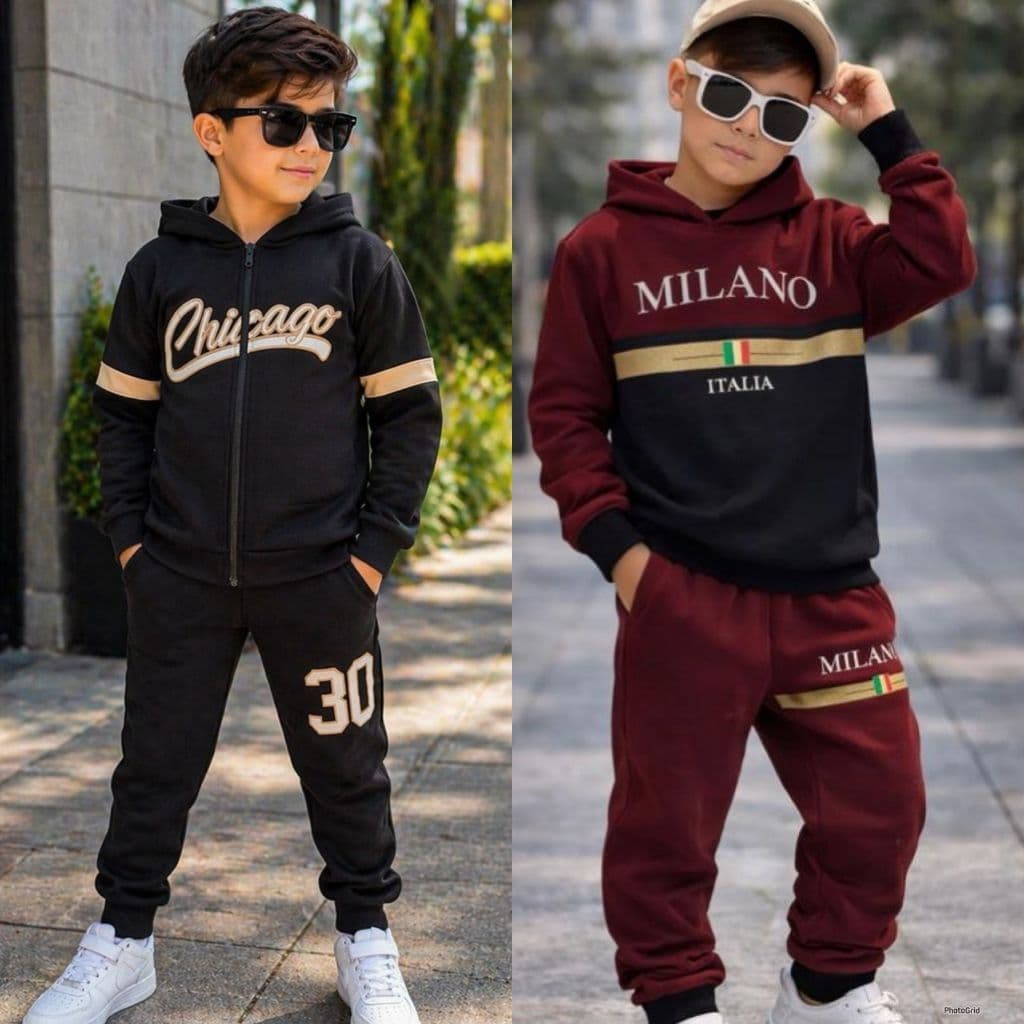 Conjunto Infantil Masculino Calça e Casaco Peluciado Mauricinho Estiloso 2 a 12 Anos