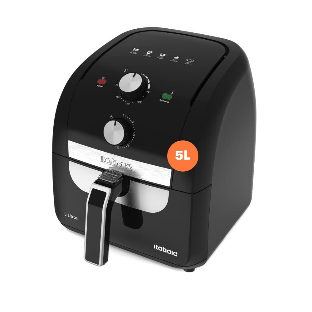 Fritadeira Air Fryer Itatiaia 5L Digital 127V – Rápida e Saudável