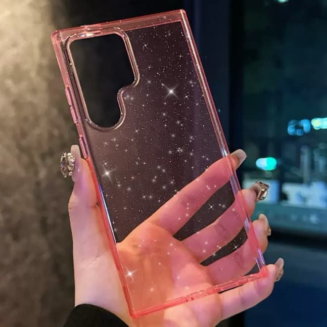 Capa Capinha Acrílica  com Brilho Transparente Fumê para Samsung Galaxy S/A Android