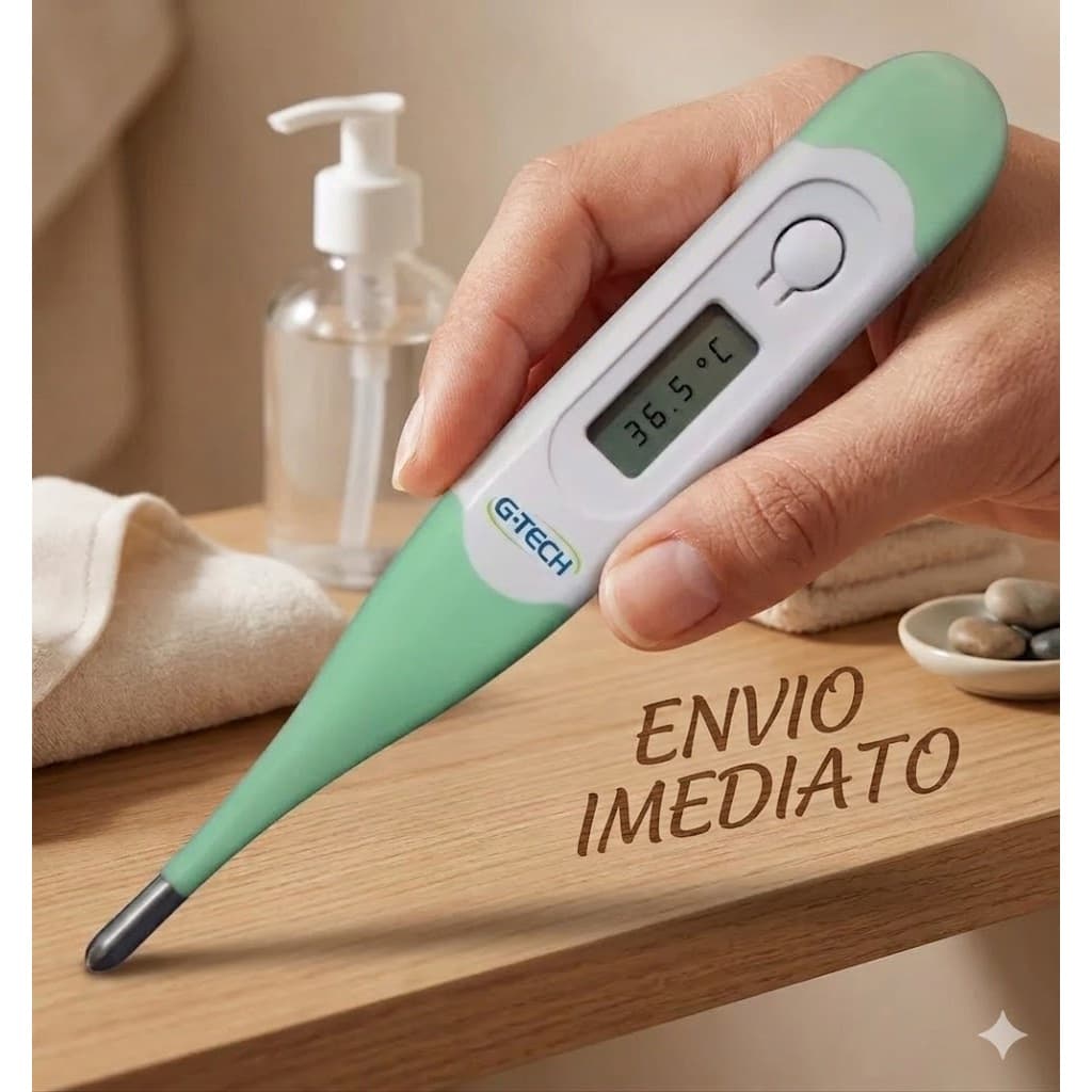 Termômetro clinico digital ponta flexível G-TECH Adulto Infantil Veterinario Envio Imediato