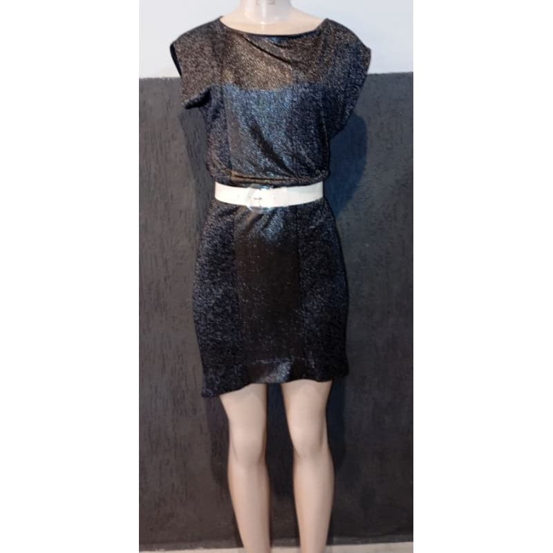 vestido preto vestido brilhante vestido moda feminina moda sustentável brechó