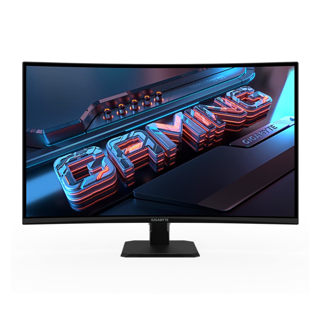 Monitor Gamer Gigabyte GS32QCA SA2 Preto 32” 1440p QHD 180Hz Curvo 1500R VA 250 Nits 1ms MPRT HDR Ready HDMI 2.0 Display
