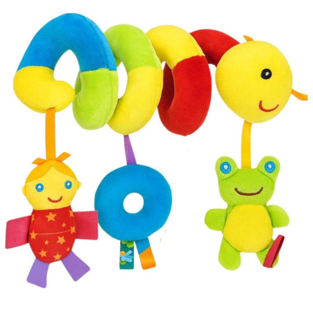 Brinquedo Espiral Sensorial para Bebê – Carrinho e Berço Montessori
