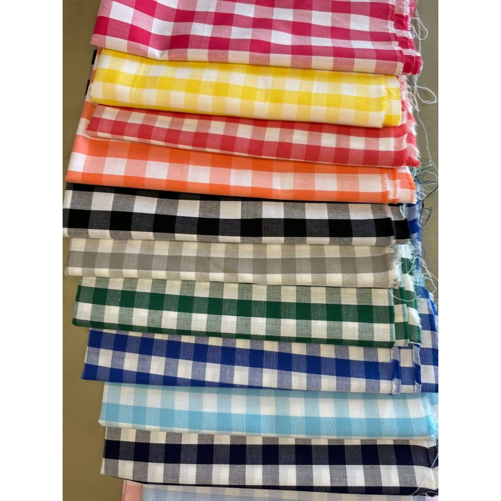 Tecido Tricoline Xadrez 100% Algodão Festa Junina Varias Cores Patchwork Artesanato