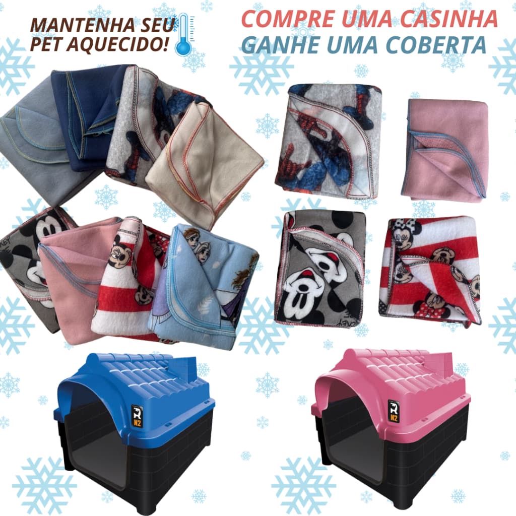 Casinha Rinopet n2 e cobertinha para o seu pet