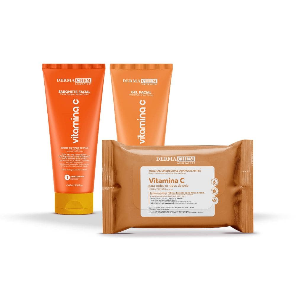 Kit Skin Care Anti Idade Vitamina C Dermachem