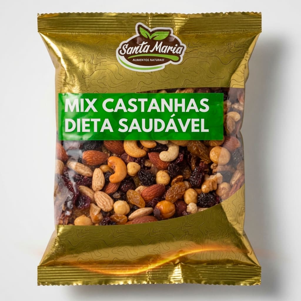 MIX PREMIUM NUTS Castanha de Caju Castanha do Pará Amendoim Amêndoas Nozes Cranberry Uva Passas 500G 1KG Fit Saudável