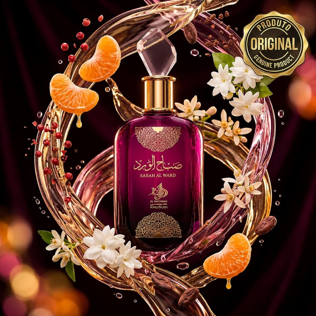 Perfume Árabe Sabah Al Ward Feminino 100ml Original Presente Dia dos Namorados Importado