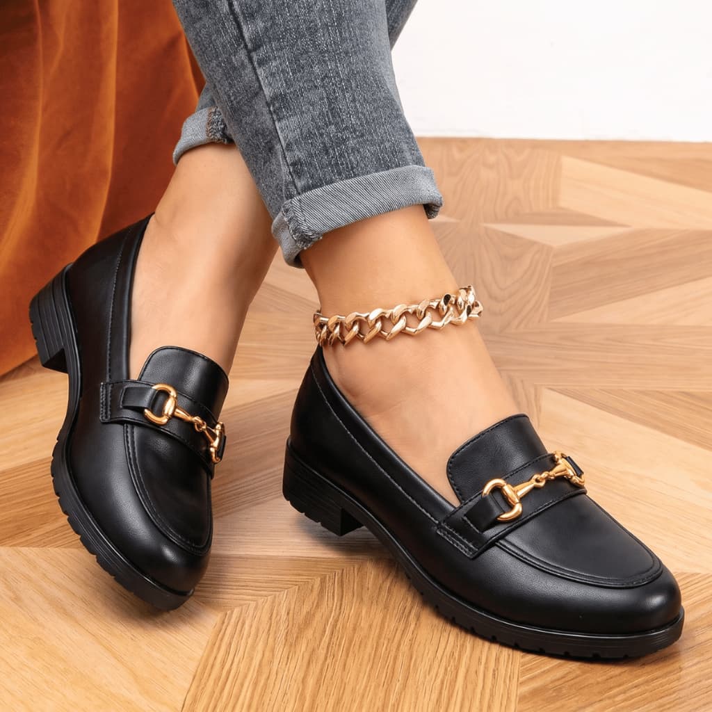 Sapato Mocassim Feminino Social Confortável Solado Tratorado Antiderrapante - Fabricação Própria