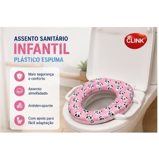 Redutor Vaso Sanitário Infantil Acolchoado Antiderrapante Bebê Banheiro Sortido