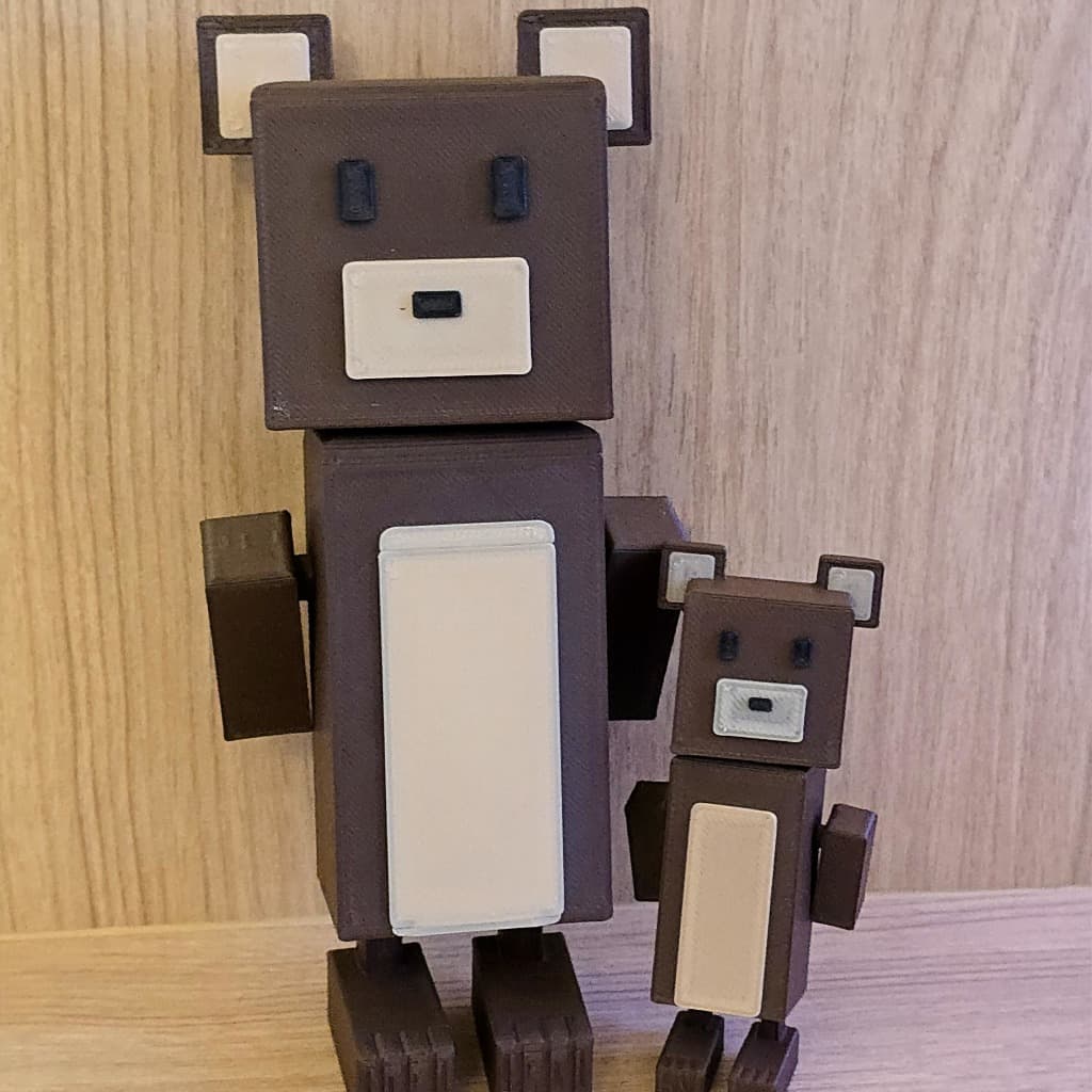 Boneco articulado Baaren Super Bear adventure 3D - Acabamento Premium