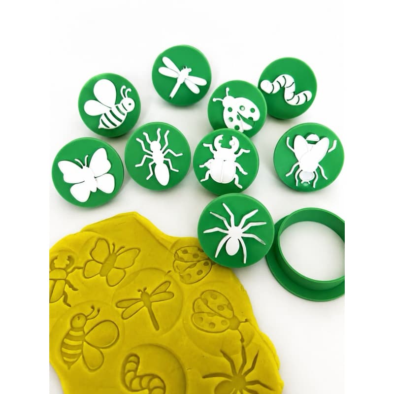 Brinquedo Educativo Carimbos + Massinha Infantil com Moldes de Insetos | Brinquedo Educativo Criativo