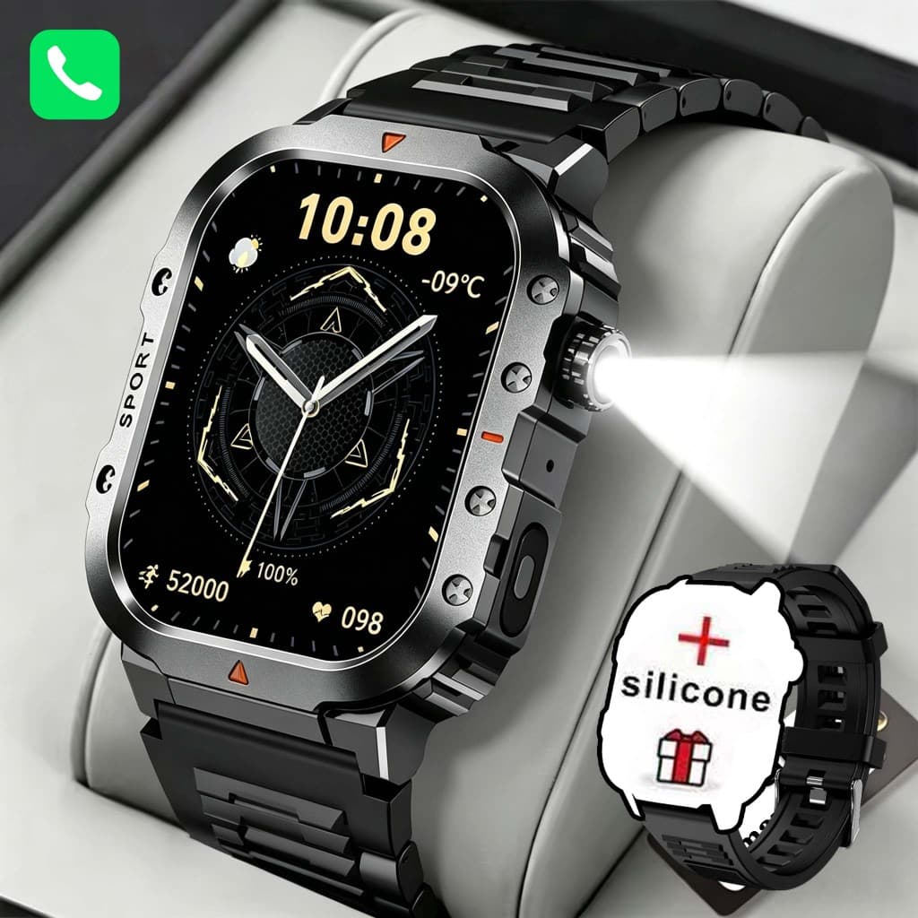 Belteenk smartwatch H11 Relógio masculino inteligente esportivo Chamada Bluetooth IP68 à Prova de água Assistente IA
