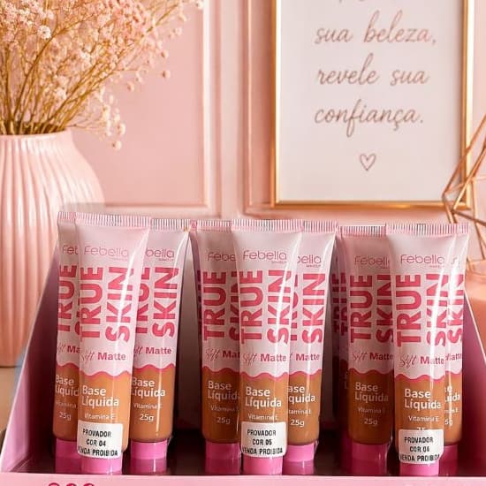 Base Líquida Soft Matte True Skin Febella