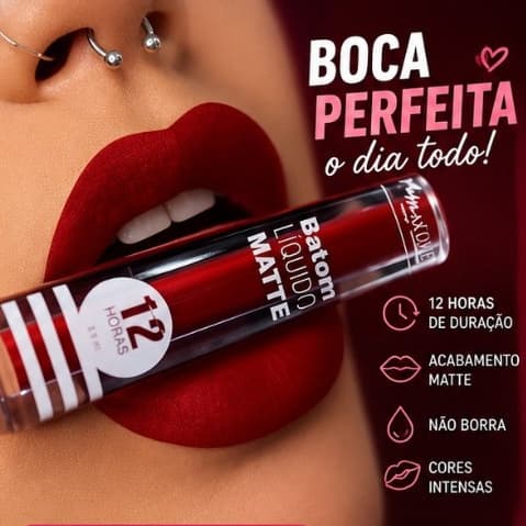 Batom líquido matte 12horas Max love   produtos a 8,90 estão próximos da validade