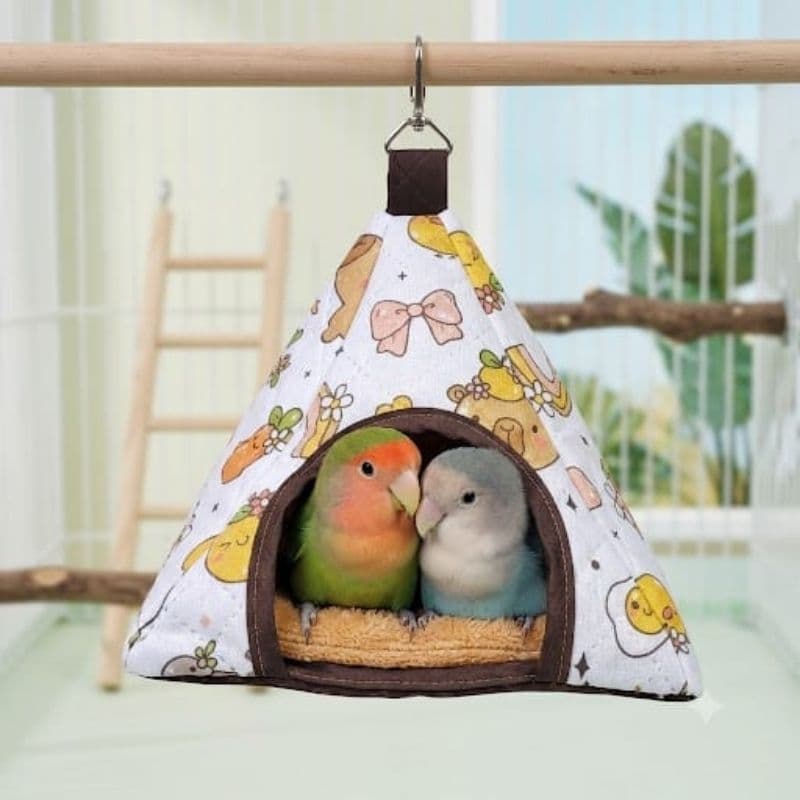 Casa Casinha Toca Gaiolas Pano Bom, para Hamsters ,Twister, Agapornis, Periquito, Calopsitas.