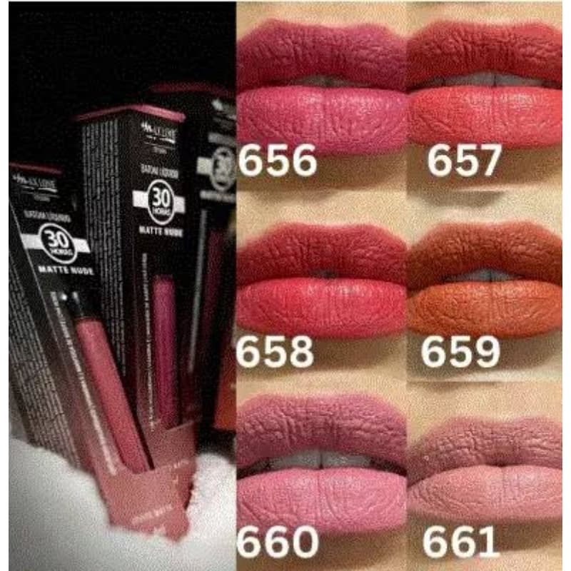 Batom liquido matte Max Love com longa duração hidratante