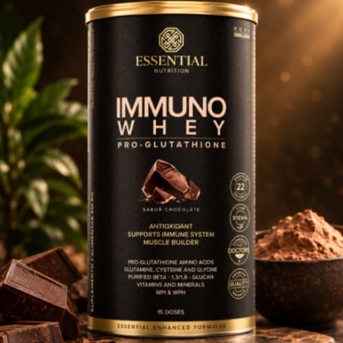 2x Immuno Whey Protein Chocolate 465g 15 Doses - Essential Chocolate