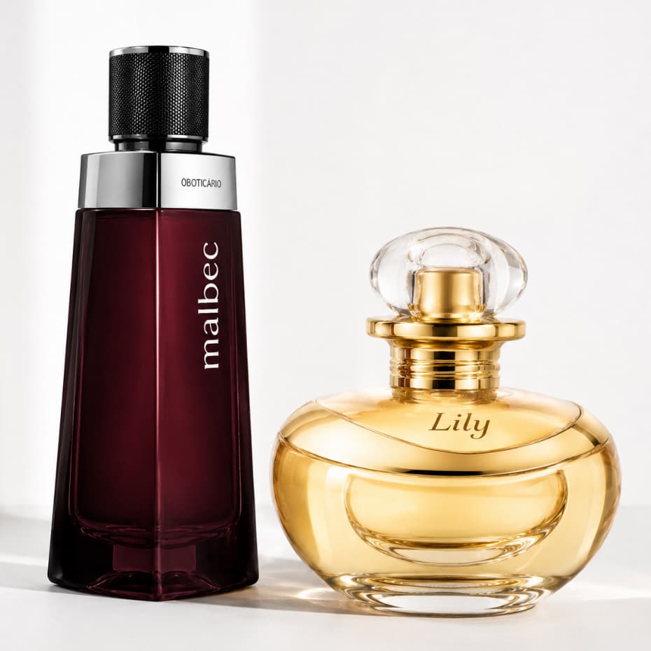 Kit 2 Perfumes Importados Masculino e Feminino Presente Casal Elegante Originais