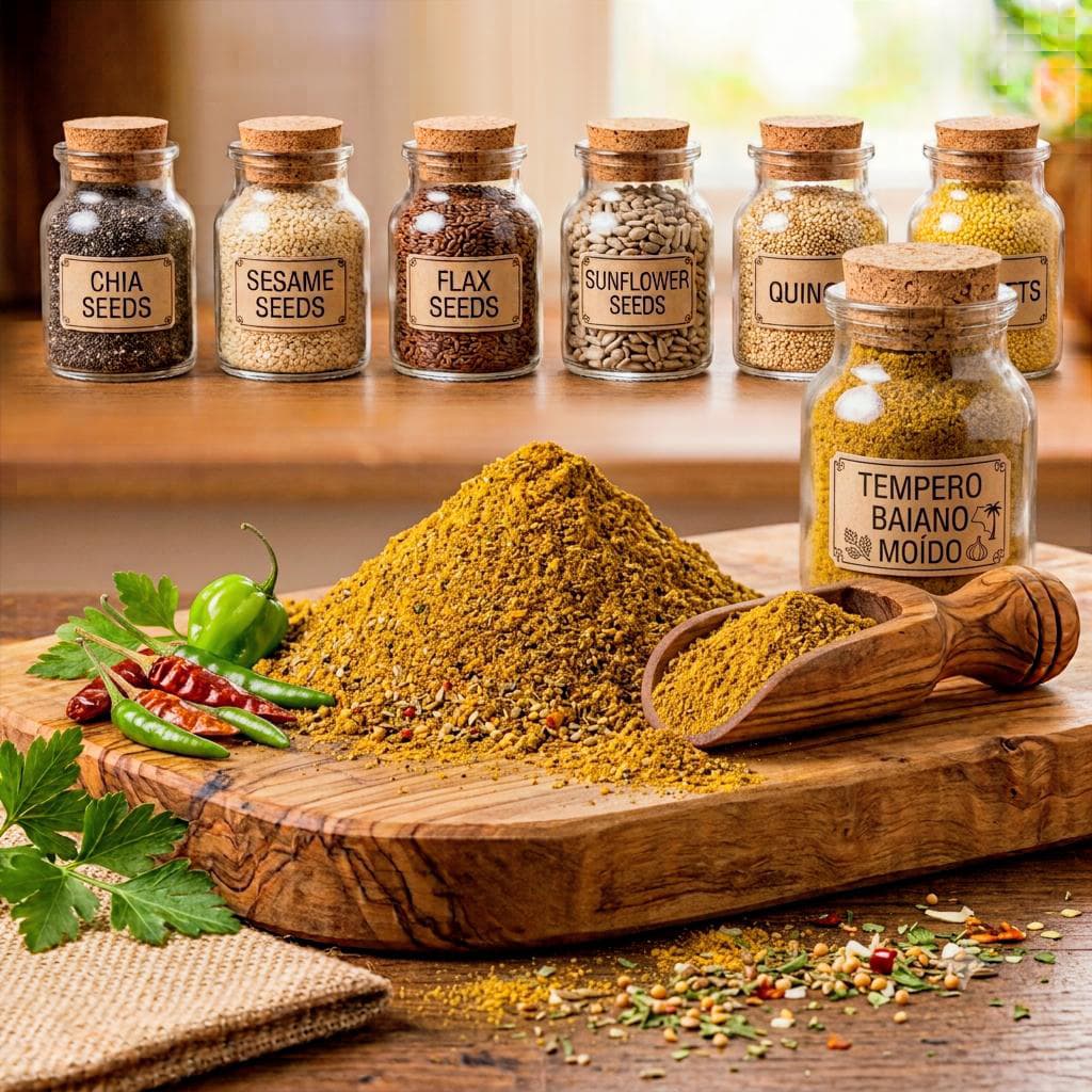 Tempero Baiano Premium Tradicional com Pimenta – Condimentos e Temperos JB