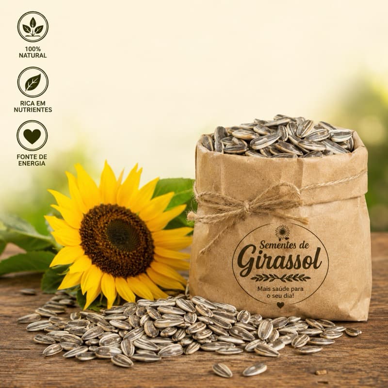 Girassol Miúdo 25G - n Alimentação Saudável e Jardinagem com Alta Qualidade