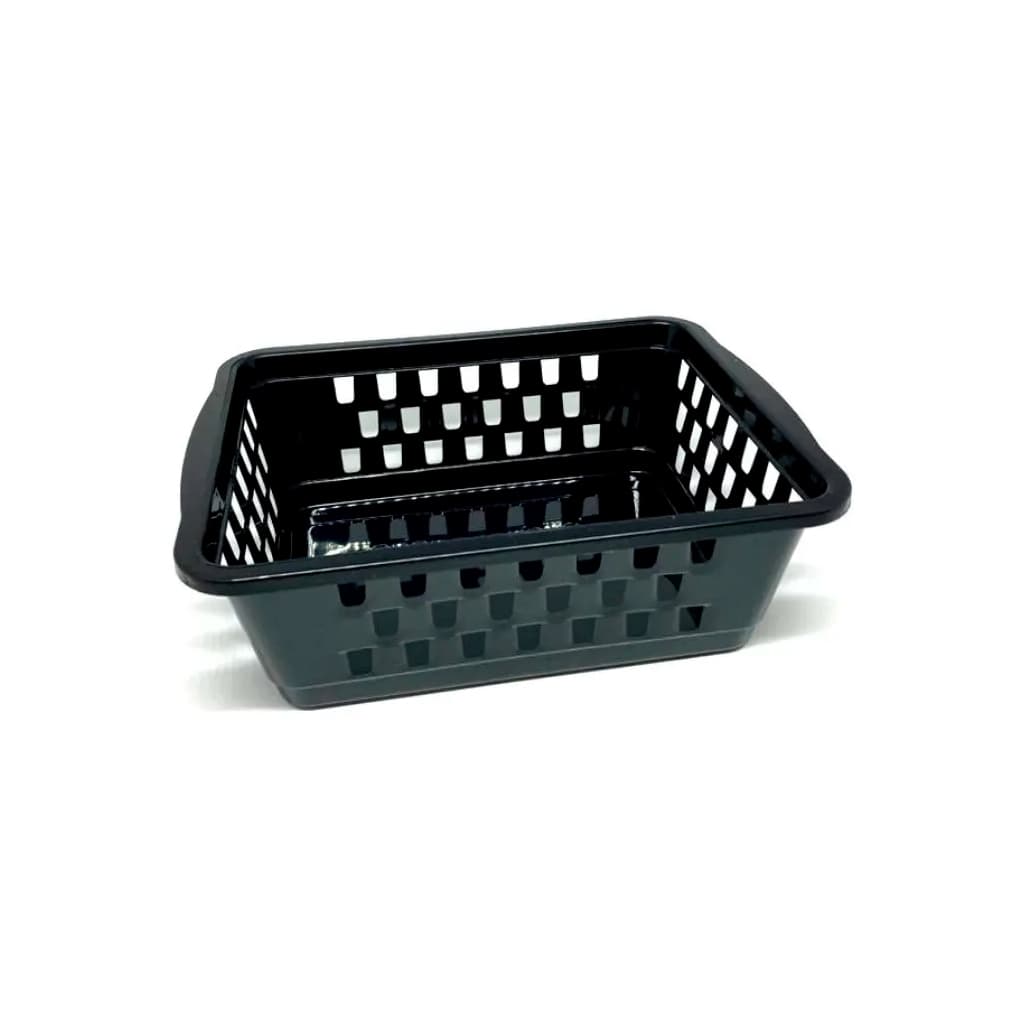 Cesto Organizador Multiuso 2,3L Preto Caixa Organizadora para Banheiro Cozinha Armário e Escritório