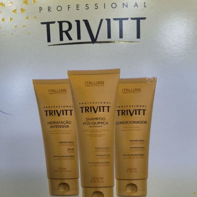 trivit kit Hidratante, Shampoo Condicionador e Hidratação 200 ML