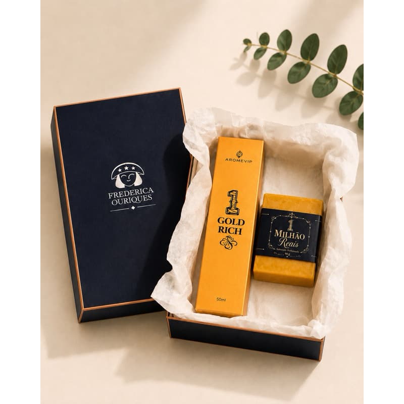 Presente Perfume e sabonete inspirado one Milione Ouro importado dia dos pais masculino