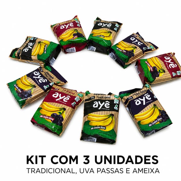 Bananinha Zero Açúcar Diet Sem Glúten 100% Natural Doce de Banana 30 Unidades 25gr cada Saudável Fit