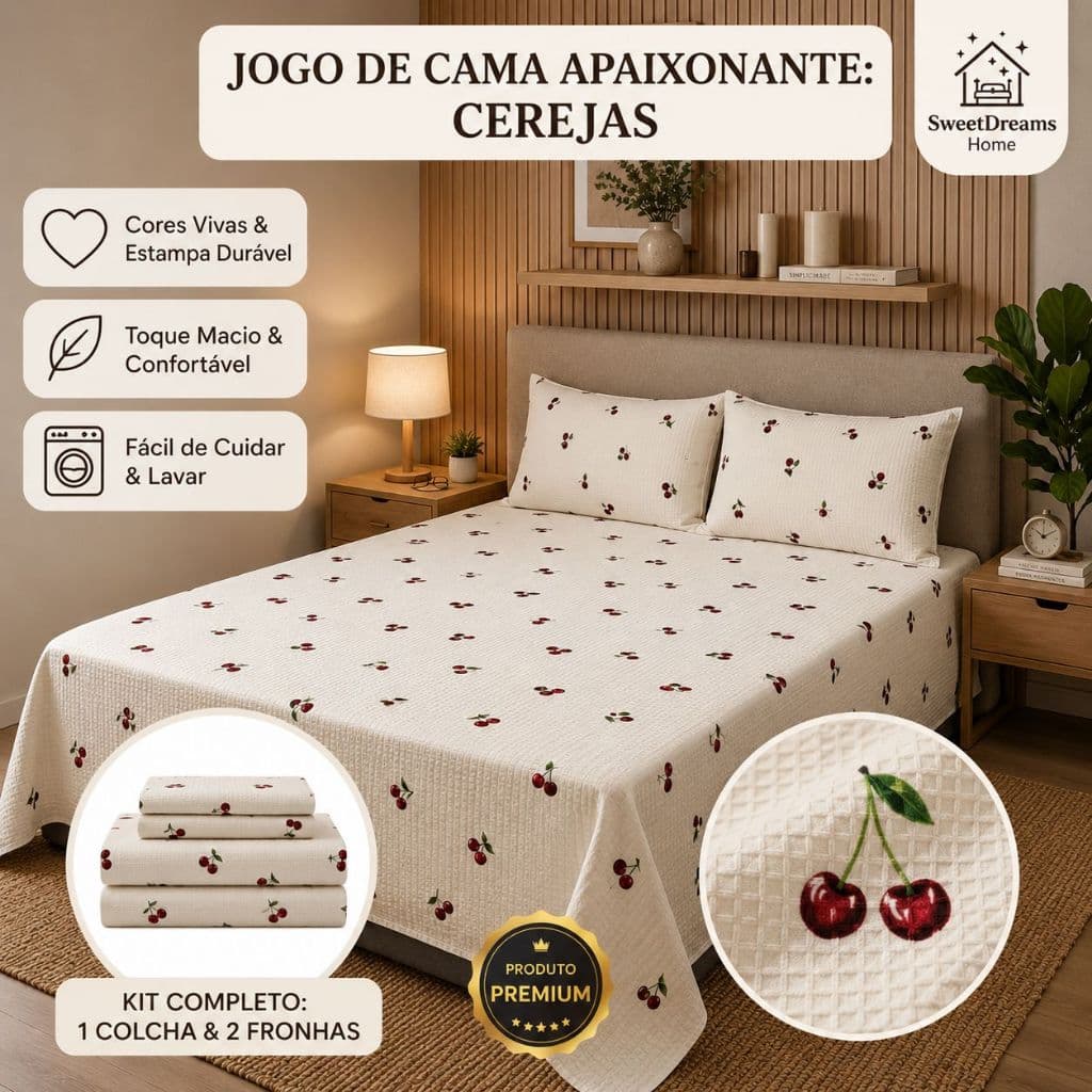 Jogo De Lençol Piquê Casal Queen 3 Pçs Cama Posta