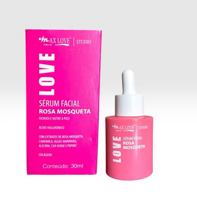 Sérum Facial Max Love - Rosa Mosqueta, Colágeno, Vitamina C