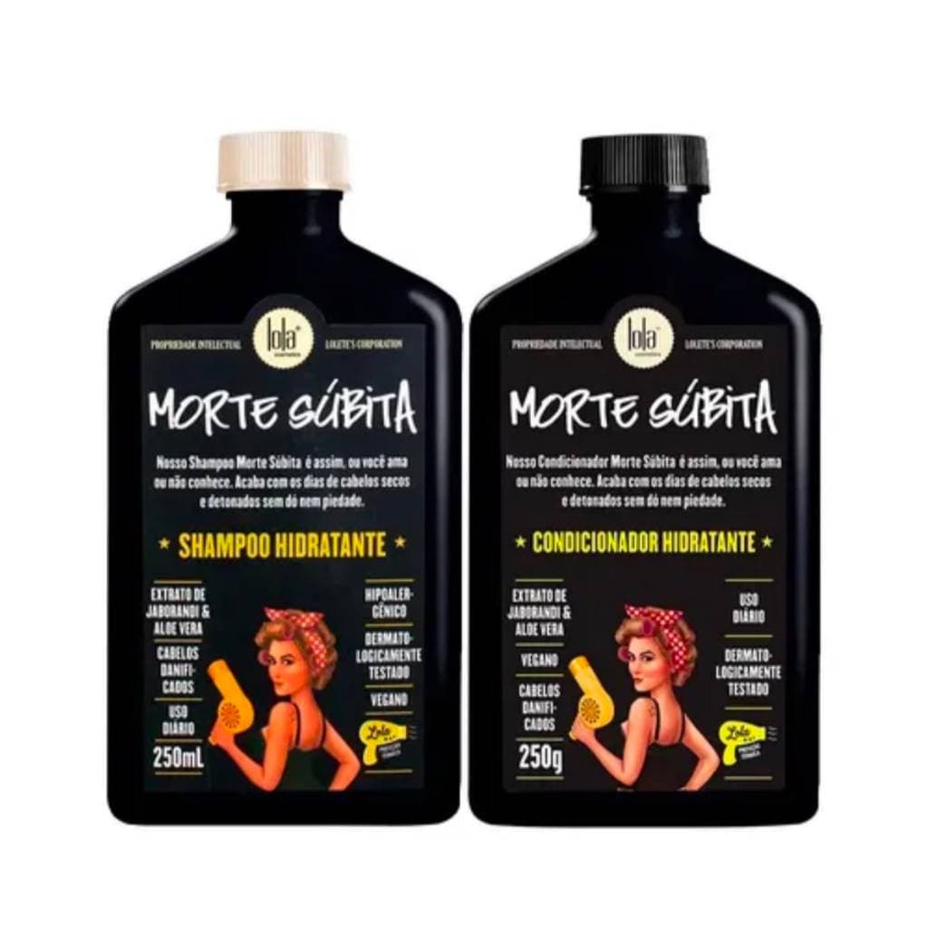 Kit Shampoo e Condicionador Hidratante Lola Cosmétics - Morte Súbita 250 ml