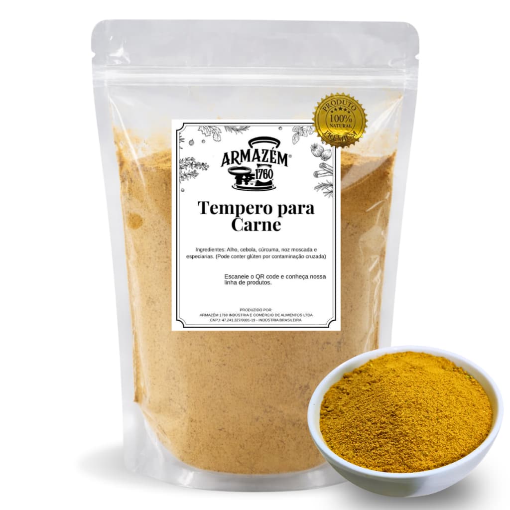 Tempero para Carne (500g a 1Kg) - Tempero Natural Puro