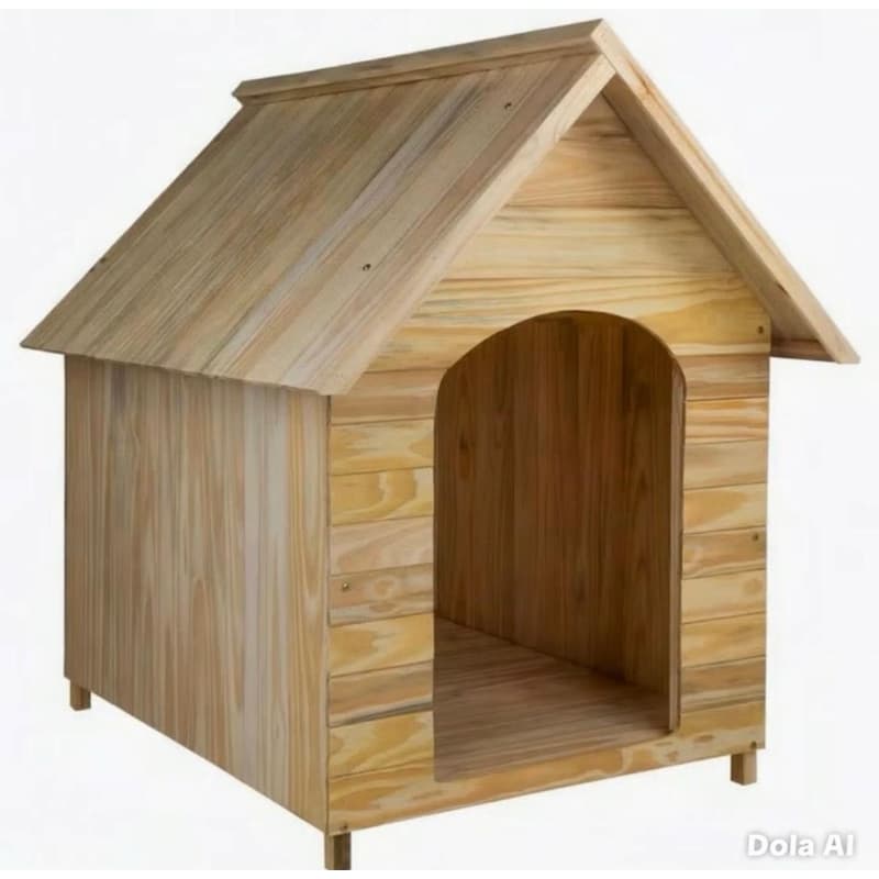 Casinha Para Cachorro N3 Casa Duas Águas Madeira Pinus Cães E Gatos Porte Pequeno Pet
