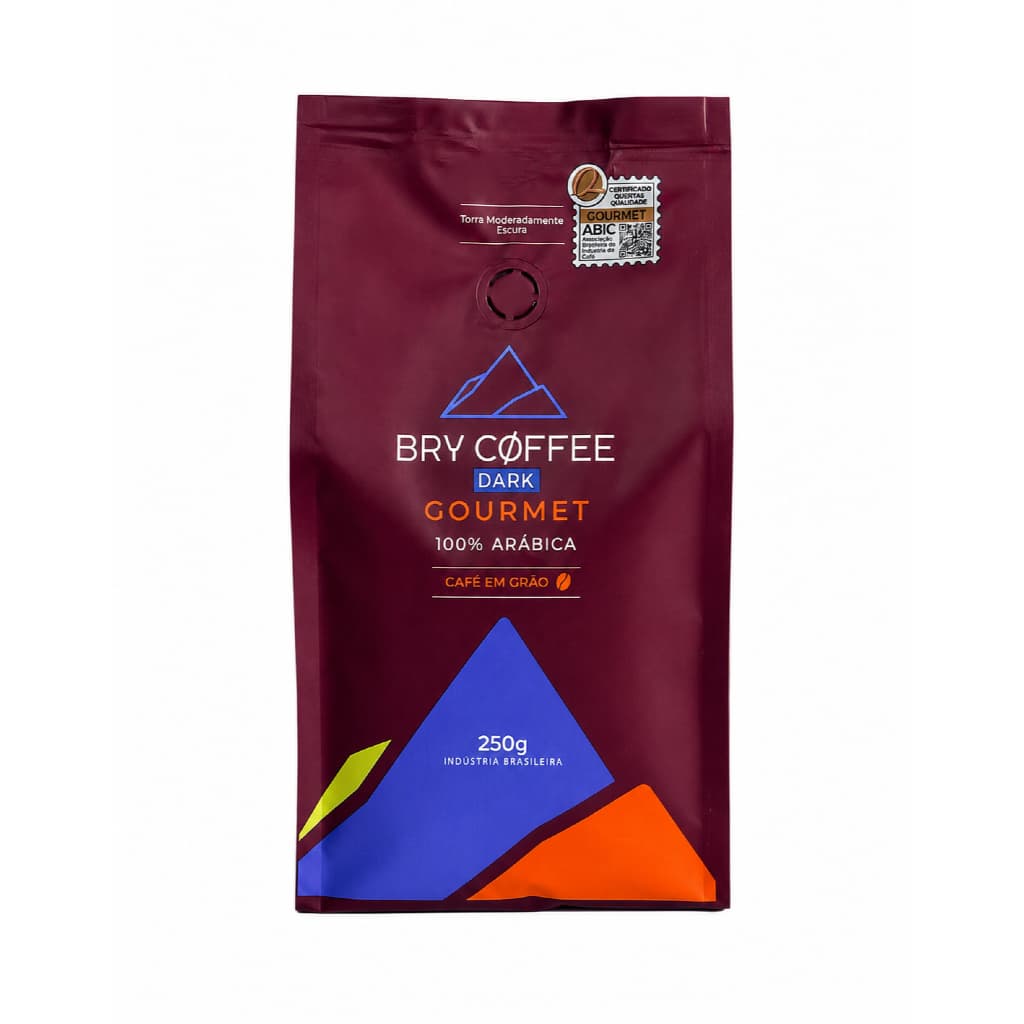 Café Em Grãos 250g Bry Coffee Dark Intenso 100% Arábica Gourmet Café Certificado